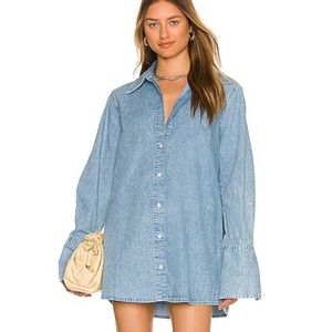 NWT we wore what Dani shirt dress super blue